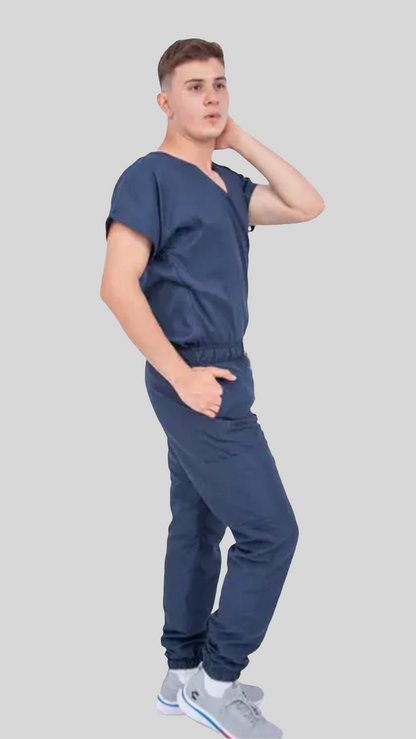 Uniforme Médico para Hombre en Azul Marino – Profesionalismo y Elegancia Atemporal